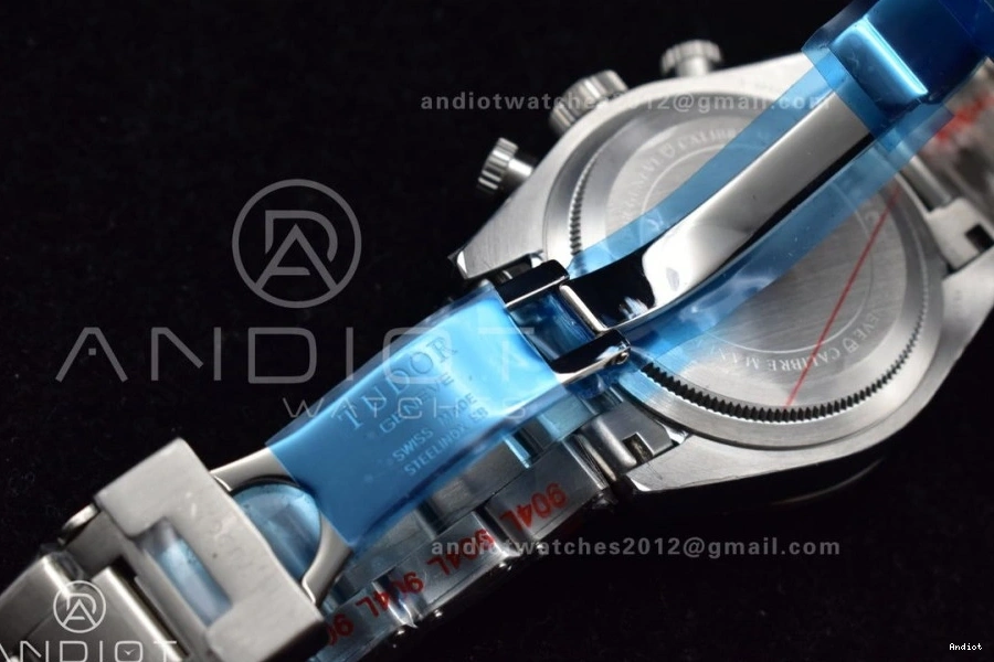 Bay 1:1 Black TWS Bracelet Dial SS A7750 White Chrono on Best Edition SS 1126